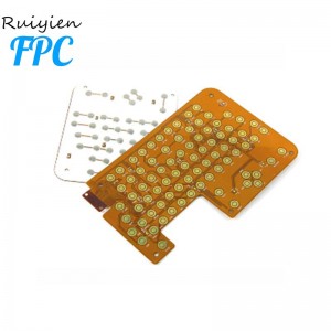 Produzione flessibile circuito stampato fpc adesivo poliimmide materiale dito oro Fingerprint flex circuito pcb cavo fpc