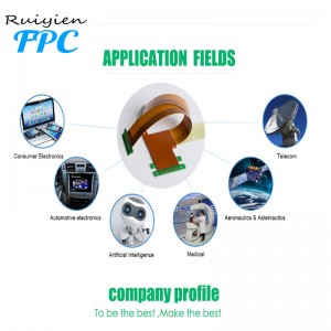 Ruiyien PCB, modulo fotocamera FPC FPC Polyimide Film Applicazione elettronica FPC Flat Cable circuito stampato flessibile